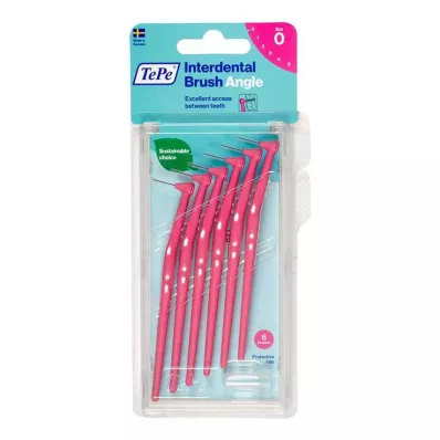 Tepe Angle interdental brush 0.4mm pink, 6 pcs Tepe Angle interdental brush 0.4mm pink, 6 pcs