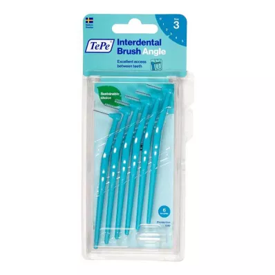 Tepe Angle interdental brush 0.6mm blue, 6 pieces Tepe Angle interdental brush 0.6mm blue, 6 pieces