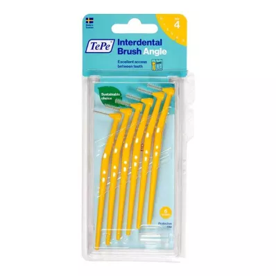 TEPE Interdental brush Angle 0.7mm ISO 4 yellow, 6 pcs