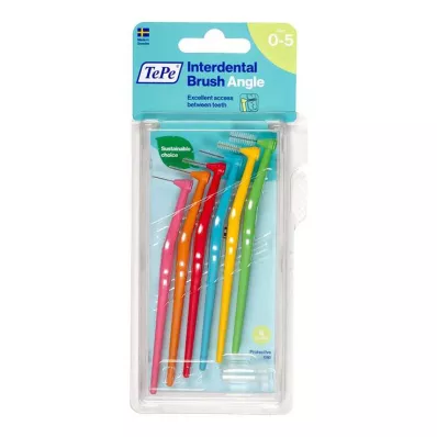 Tepe Angle interdental brush mixed, 6 pieces Tepe Angle interdental brush mixed, 6 pieces