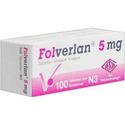 FOLVERLAN 5 mg tablets, 100 pc