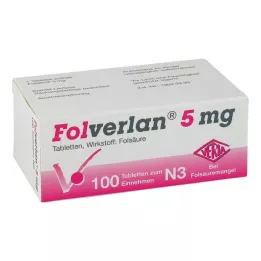 FOLVERLAN 5 mg tablets, 100 pc