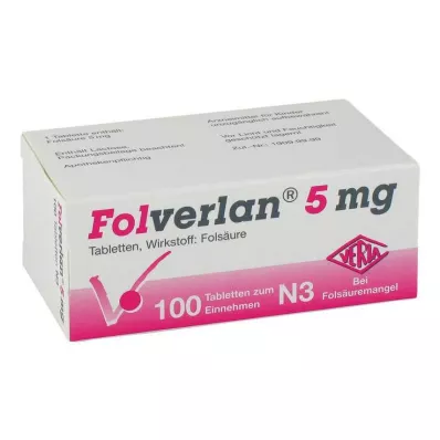 Folverlan 5 mg tablets, 100 pcs Folverlan 5 mg tablets, 100 pcs