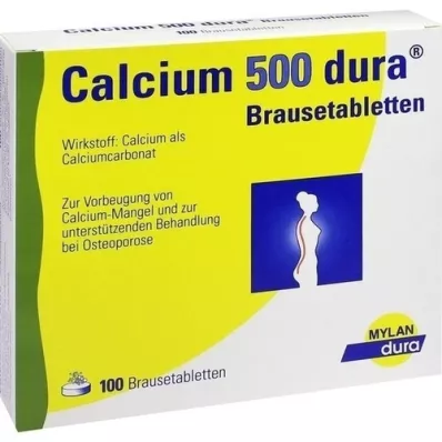CALCIUM 500 dura effervescent tablets, 100 pcs