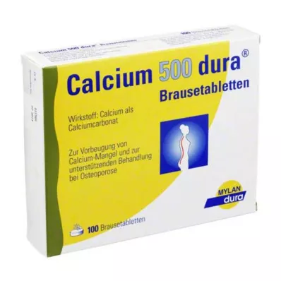 CALCIUM 500 dura effervescent tablets, 100 pcs CALCIUM 500 dura effervescent tablets, 100 pcs