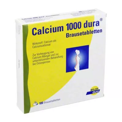 CALCIUM 1000 dura effervescent tablets, 100 pcs CALCIUM 1000 dura effervescent tablets, 100 pcs