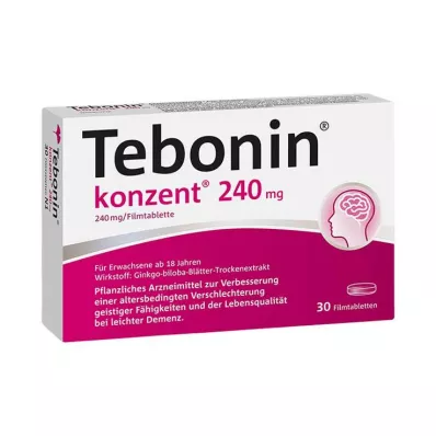 TEBONIN konzent 240 mg film-coated tablets, 30 pcs TEBONIN konzent 240 mg film-coated tablets, 30 pcs