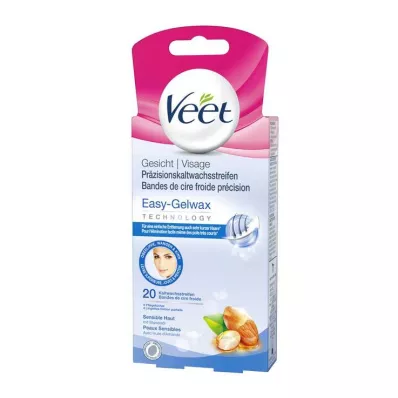 Veet cold wax strips face, 20 pcs Veet cold wax strips face, 20 pcs