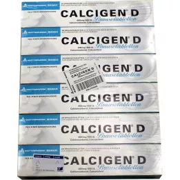 CALCIGEN D 600 mg/400 I.U. Effervescent tablets, 120 pcs
