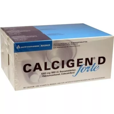 CALCIGEN D forte 1000 mg/880 I.U. Effervescent tablets, 120 pcs