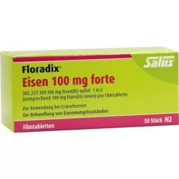 FLORADIX Iron 100 mg forte film-coated tablets, 50 pcs
