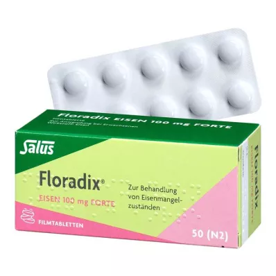 FLORADIX Iron 100 mg forte film-coated tablets, 50 pcs