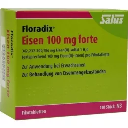 FLORADIX Iron 100 mg forte film-coated tablets, 100 pcs