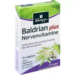 KNEIPP Valerian plus nerve vitamins dragées, 40 pcs