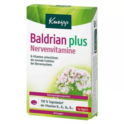 Kneipp Valerian plus nerve vitamins dragees, 40 pieces