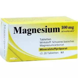 MAGNESIUM 100 mg Jenapharm tablets, 20 pcs