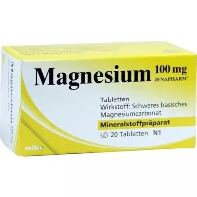 MAGNESIUM 100 mg Jenapharm tablets, 20 pcs