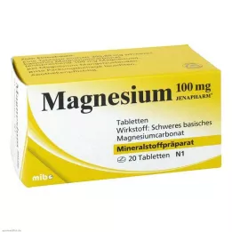 MAGNESIUM 100 mg Jenapharm tablets, 20 pcs