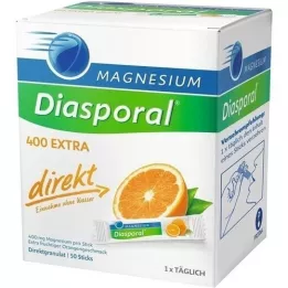 MAGNESIUM DIASPORAL 400 Extra direct granules, 50 pcs