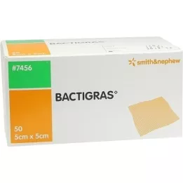 BACTIGRAS antiseptic paraffin gauze 5x5 cm, 50 pcs