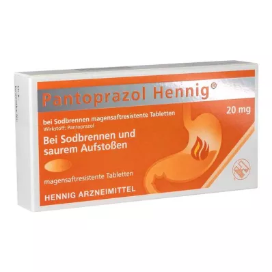 Pantoprazole Hennig b.Heartburn 20 mg gastro-resistant tablets, 7 pcs