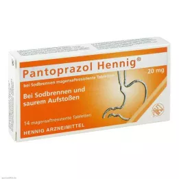 PANTOPRAZOL Hennig b.Sodbrennen 20 mg msr.Tabl., 14 pcs