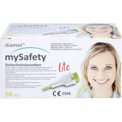 DIAMET lite safety lancets 29 G 1.5 mm, 50 pcs