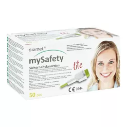 DIAMET lite safety lancets 29 G 1.5 mm, 50 pcs
