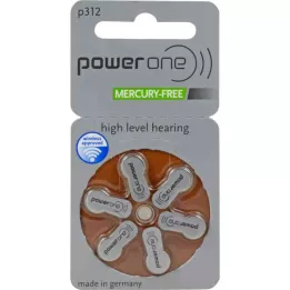 BATTERIEN Listen to PowerOne 312, 6 pcs