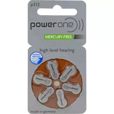 Batteries Hör Powerone 312, 6 pcs Batteries Hör Powerone 312, 6 pcs