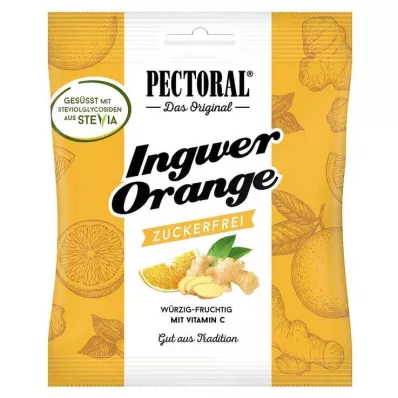 PECTORAL Ginger Orange Candies sugar-free, 60 g PECTORAL Ginger Orange Candies sugar-free, 60 g