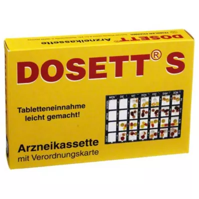 DOSETT S Medicine cassette blue, 1 pc