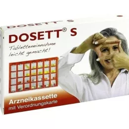 DOSETT S Medicine cassette red, 1 pc