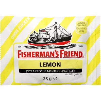 FISHERMANS FRIEND Lemon without sugar pastilles, 25 g