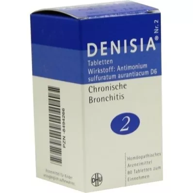 DENISIA 2 Chronic bronchitis tablets, 80 pcs