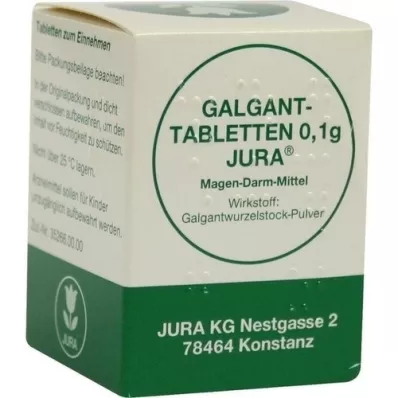 GALGANTTABLETTEN 0.1 g Jura, 100 pcs