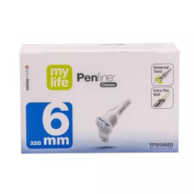 MYLIFE Penfine Classic cannulas 6 mm, 100 pcs MYLIFE Penfine Classic cannulas 6 mm, 100 pcs