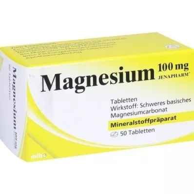 MAGNESIUM 100 mg Jenapharm tablets, 50 pcs