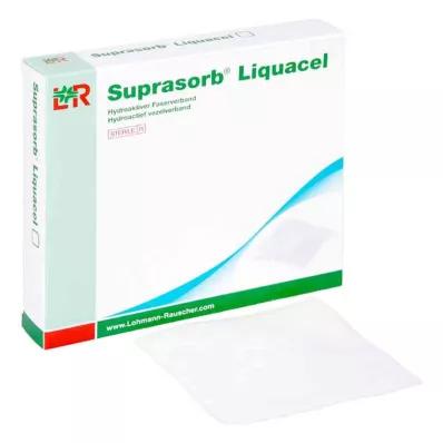 SUPRASORB Liquacel hydroakt.Faserverb.15x15 cm, 4 pcs