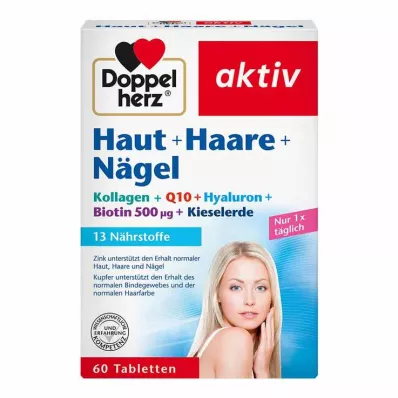 DOPPELHERZ Skin+Hair+Nails tablets, 60 pcs