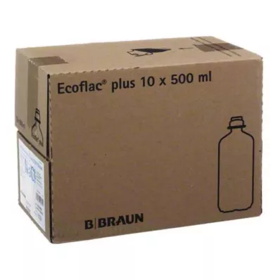 Saline solution 0.9% Ecoflac Plus, 10X500 ml Saline solution 0.9% Ecoflac Plus, 10X500 ml