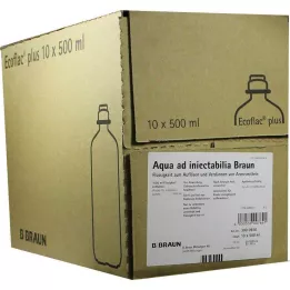 AQUA AD injectabilia Ecoflac Plus Infusion Solution, 10X500 ml