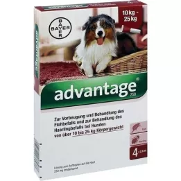 ADVANTAGE 250 solution for dogs 10-25 kg, 4 pcs