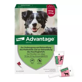 ADVANTAGE 250 solution for dogs 10-25 kg, 4 pcs