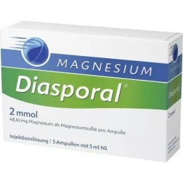 MAGNESIUM DIASPORAL 2 mmol ampoules, 5X5 ml