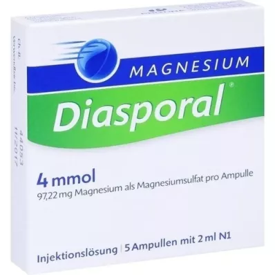 MAGNESIUM DIASPORAL 4 mmol ampoules, 5X2 ml