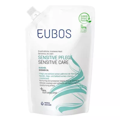 Eubos Sensitive Shower Oil F refill bag, 400 ml Eubos Sensitive Shower Oil F refill bag, 400 ml