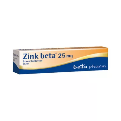 ZINK BETA 25 effervescent tablets, 20 pcs ZINK BETA 25 effervescent tablets, 20 pcs