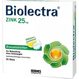 BIOLECTRA Zinc effervescent tablets, 20 pcs