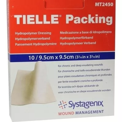 TIELLE Packing hydropolymer dressing 9.5x9.5 cm sterile, 10 pcs
